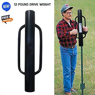 Metal Head Fence Heavy Duty Manual Post Driver With Handle 2 Hand Post Pounder • $76.71