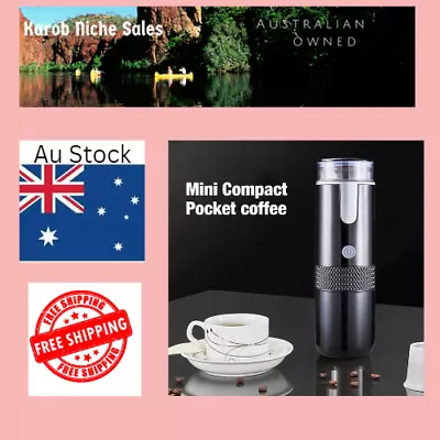 $57.88 • Buy Portable Car Pods Powder Coffee Machine Camping Travel USB Rechargeable Lithium