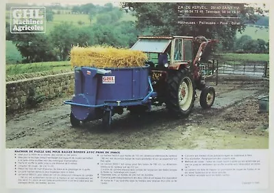 Prospectus Brochure GHL Agricultural Machines Chopper Straw Tractor • $6.41