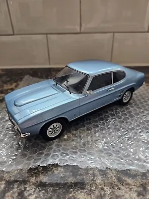 Ford Capri 1973 Model Car Group 1 18 Scale Blue Rare • £84.99