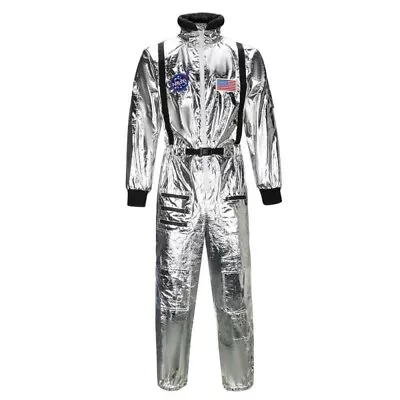 Nasa Astronaut Space Suit Adult Sz XXL Costume Jumpsuit USA Spirit Halloween • $39