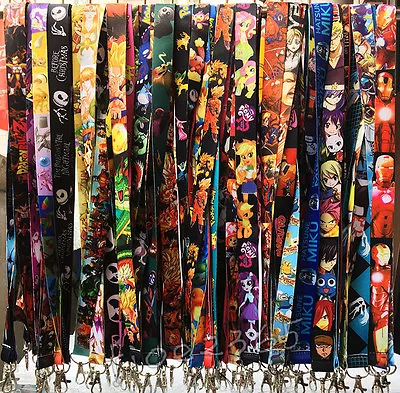 Anime Lanyard Neck Straps Mobile Phone Lanyards Badge ID Holder Keychains Gift • £3.23