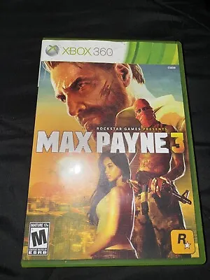 Max Payne 3 Xbox 360 Complete In Box Excellent Condition Tested And Works • $10