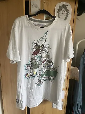 Fat Face 100% Cotton White T Shirt Tee Map UK Medium  • £3.99