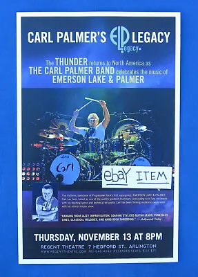 Carl Palmer- 2014 Concert Poster  Emerson Lake & Palmer-Rock Music-Great!! • $29.99