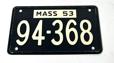 Vintage 1953 Massachusetts State Wheaties Cereal Box  License Plate • $13.83