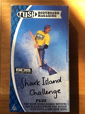 Rush Bodyboard Magazine Shark Island Challenge Vintage Rare Vhs Video Tape Old • $34.95