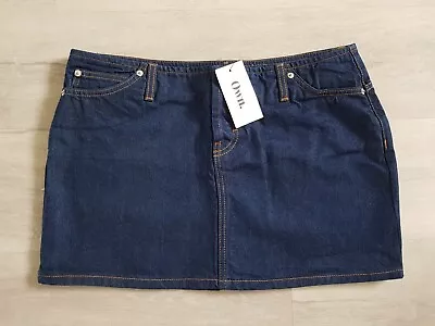 OWN DENIM SKIRT Size 12 Dark Blue MINI Short W30 Indigo NEXT Summer HOLIDAY • £11.99