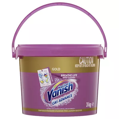 Vanish Napisan Oxi Advance Gold Stain Removing Boost Laundry Cleaning Powder 3kg • $44