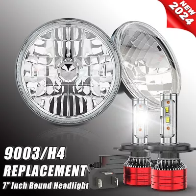 2023 7Inch Round Led Headlight Hi-Lo Beam For Chevy C10 C20 Pickup G10 G20 Nova+ • $129.99