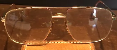 Vintage Aviator Men’s Eyeglasses Frames Gold  Full Rim 140 See Description • $20