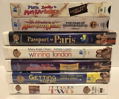 Mary-Kate And Ashley Olsen VHS Movies Lot Of 7 • $12.95