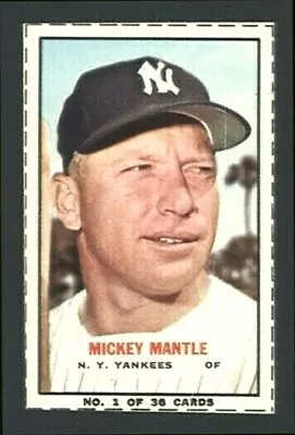 1964 Bazooka #1 Mickey Mantle Mint Full Borders High Grade New York Yankees Nice • $1500