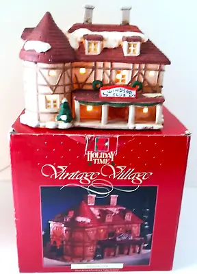 Christmas Village Collectible Light Up Windsor Club Holiday Time VTG 1992 Box • $12.95