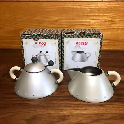 Alessi Sugar Pot Creamer Set Michael Graves • $187.68