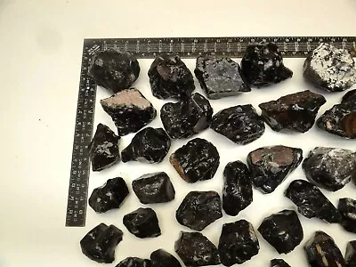 Box Of Mahogany Obsidian Rough Cab Slab Lapidary Specimen 35 Pounds Of Rocks • $49.99