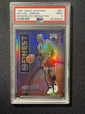 Michael Jordan 1995-96 Topps Mystery Finest Borderless Refractor Psa 9 Card #m1! • $900