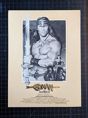 1984 Vintage Movie Program Conan The Destroyer Arnold Schwarzenegger • $10