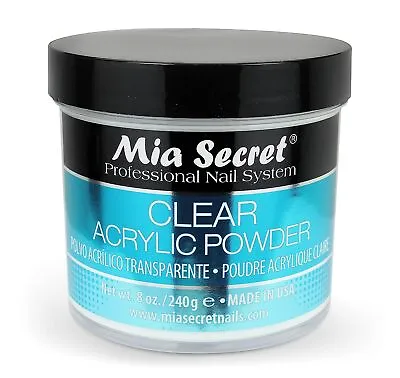Mia Secret Clear Acrylic Powder (8oz) - Made In USA • $31.10