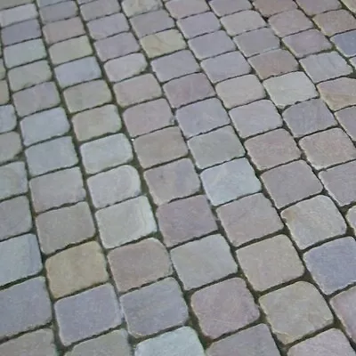 £2.99 • Buy Raj Green Setts Pavers Slabs Edging Blocks - 100x100 Hand Cut
