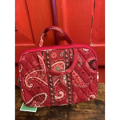 NWT Vera Bradley Purse Cosmetic Mesa Red Vintage Hard To Find BRAND NEW Handles • $24.99