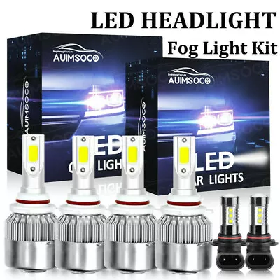 For Chevy Avalanche 1500 2500 2002-2006 6x LED Headlights + Fog Light Bulbs Kit • $36.99