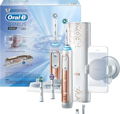 $195 • Buy Oral-B Genius 9000 Electric Toothbrush Rose Gold GEN9000G