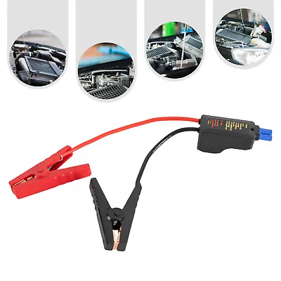 Portable Mini Jump Starter Intelligent Smart Male Jumper Cable Clamp Car Tool • $16.15