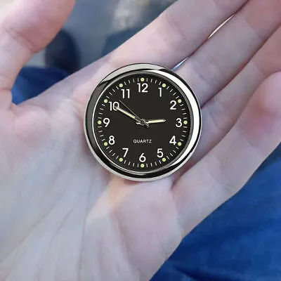 1x Luminous Car Dashboard Clock Stick-On Watch Mini Car Clock Accessories Black • $12.42