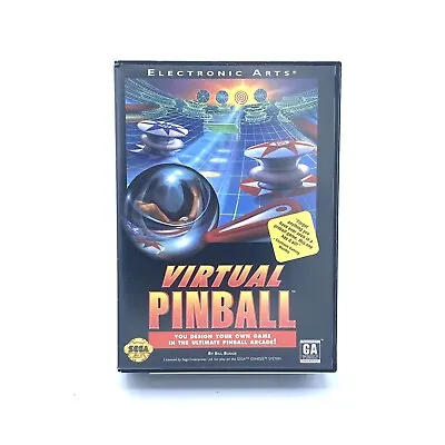 Virtual Pinball (Sega Genesis 1993) Complete CIB Tested • $14.44