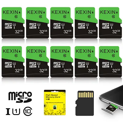 Ultra Micro SDHC Lot 1/5/10pcs 32GB TF SD Card Memory Cards For Camera PC Phone  • $5.53