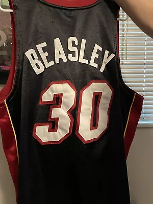 VTG NBA Adidas Miami Heat Michael Beasley Basketball Jersey 30 SEWN Mens  Size48 • $75