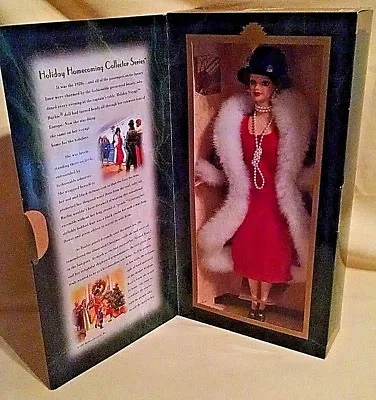 Barbie Doll Holiday Voyage 18651 2nd Ser Hallmark Gold 1997 Coat Hat Pearls Box. • $39.99
