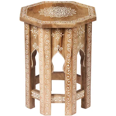 £110.62 • Buy Small Boho Side Table Night Table Plant Stand Coffee Table