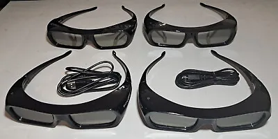 £26.99 • Buy Sony 3D  Glasses (Active Shutter) TDG-BR250 Set Of 4 With Pouches