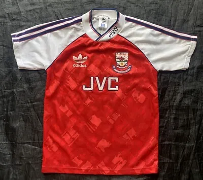£199 • Buy ARSENAL League Champions 1990-1991 GUNNERS  Home Jersey Shirt ADIDAS Size 30/32