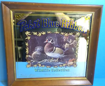 1990 Wood Ducks Pabst Blue Ribbon Beer Mirror • $75.99