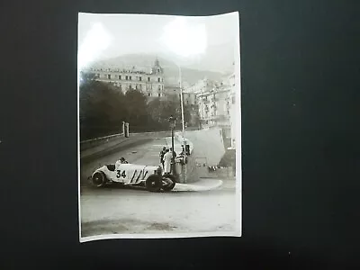 Original Photo Meurisse Grand Prix Monaco Caracciola Mercedes 1930s        • £16.28