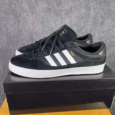 Adidas Puig Indoor Men Shoes 11 Us Black Suede Low Top Skate Sneakers GW5614 New • $44.99
