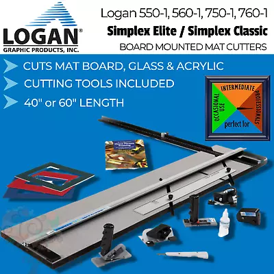 Logan Mat Board Cutter Simplex Classic Elite 550-1 560-1 750-1 760-1 • £937.58