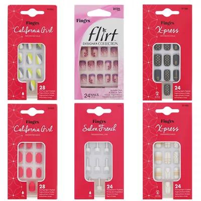 Fingr's Short Square False Nails Full Coverage Nails + • £2.99