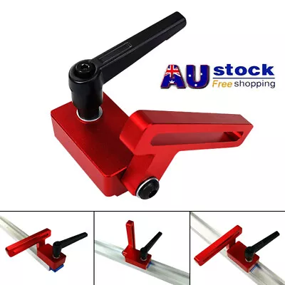 Woodworking Chute T-Slot T-Track Stop Limiter Miter Aluminum Alloy High-Accuracy • $16.69