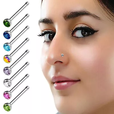 Nose Rings False Nail Nose Mixed Stainless Steel Piercing Nose Ring Nose Set 8 • $6.21