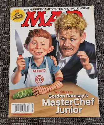 Mad Magazine #536 Gordon Ramsay - Dec. 2015 - 2016 Star Wars Calendar Centerfold • $20