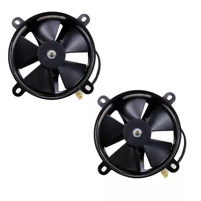 2x 6  Inch Radiators Thermo Electric Cooling Fans ATV Quad 4 Wheelers Dirt Bikes • $55.99