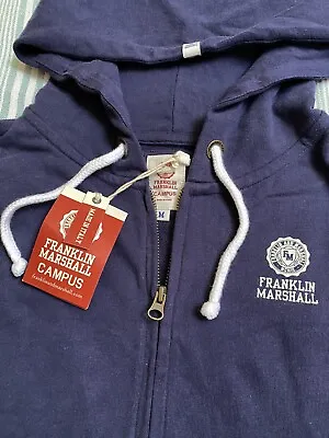 Franklin & Marshall Sleeveless Hooded Zipped Sweatshirt Sz M BNWT • £16.99