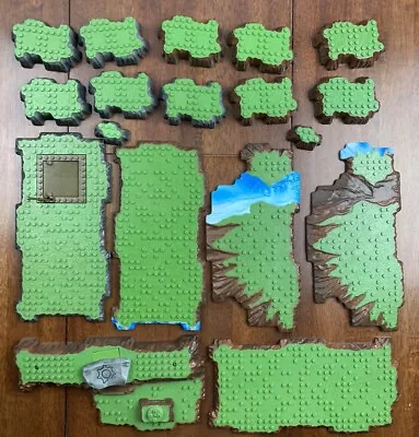 Mega Bloks Terrain Base Plates Dragons Castle Krystal Lot Of 18 Pieces • $36