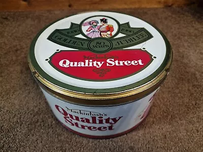 Mackintosh's Quality Street 50 Years Golden Jubilee Vintage Tin 2.18kg 1987 • £25