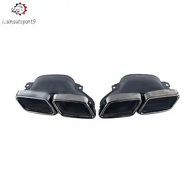 Pair Car Exhaust Muffler Pipe Tips Tailpipe For Mercedes Benz C180 C250 C300 • $102.82