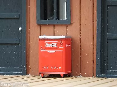 Vintage Coke Cooler Chest Miniature 1/24 Scale G Scale Diorama Accessory Item • $14.99